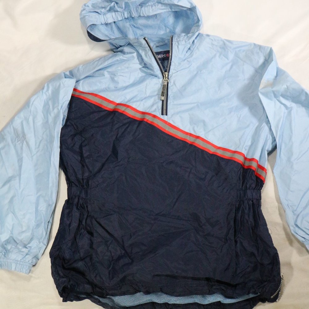 Girls LIMITED TOO SPORT 1/4 Zip Hooded Pullover Lightweight Jacket Sz XL